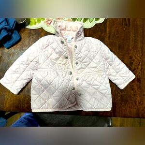 Ralph Lauren Pink cable jacket. Has a small stain.